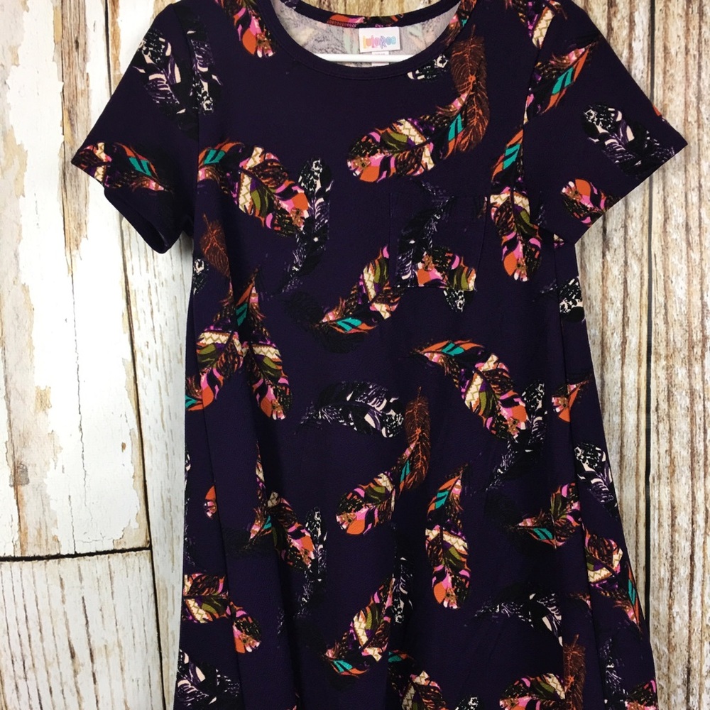 LuLaRoe Feather Carly Dress